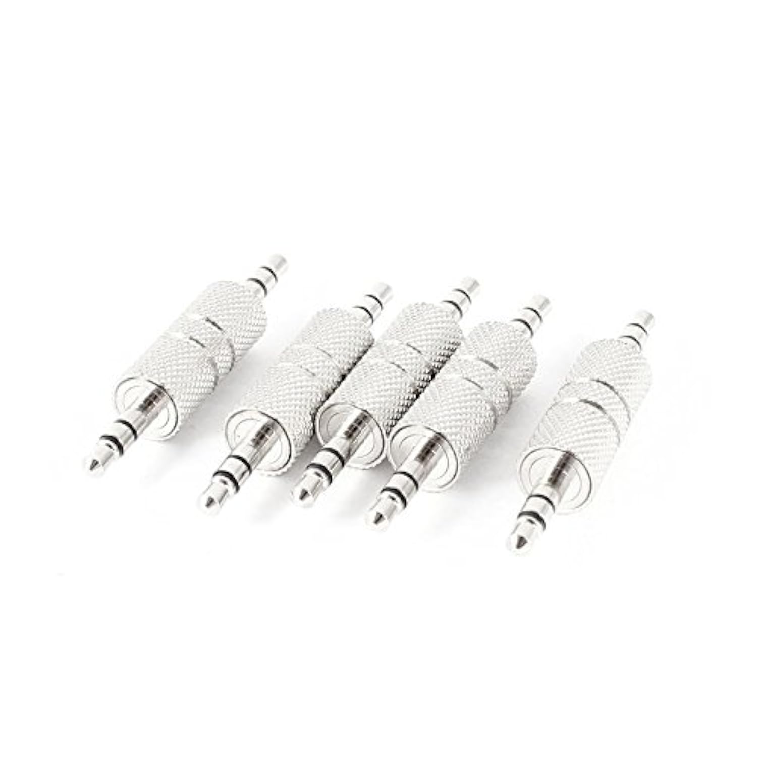 5 Pack 3.5Mm Male To Male Coupler Extension Cable Joiner 1/8 Inch Trs Stereo Audio Wire Adapter Jack Plug Connector For Bt Receiver Aux-In Cord Pc Mp3 Player Car Transmitter