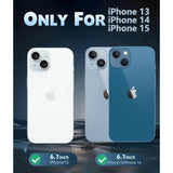 Clear Magnetic Shockproof iPhone 14/15/16 Case Military Drop Protection