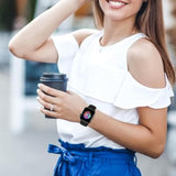 Sport Band for Apple Watch 38-49mm Soft Silicone Strap Black Unisex