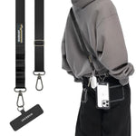 Universal Cell Phone Lanyard Crossbody - Anti-Theft Crossbody Phone Strap For Iphone 16 Pro Max & Most Smartphones, For Men & Women | 20Mm (Black)