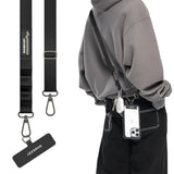Universal Cell Phone Lanyard Crossbody - Anti-Theft Crossbody Phone Strap For Iphone 16 Pro Max & Most Smartphones, For Men & Women | 20Mm (Black)