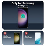 Privacy Screen Protector And Camera Lens Protector For Samsung Galaxy S23, Double Shatterproof Anti-Spy Tempered Glass Film, Private Protection, [Anti-Scratch][9H Hardness], 3-Pack Each