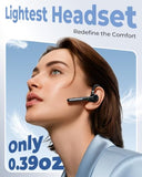 Bluetooth Headset, Wireless Earpiece With Upgrade Noise Canceling Mic,500Mah Charging Case Support 72H Talking Time,Hand-Free Headphones With Mute Button For Computer Cell Phones Trucker Work