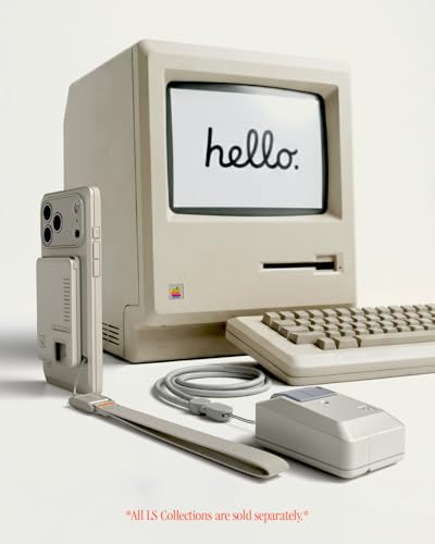 Spigen for AirPods Pro 3 Case, Classic LS Compatible with AirPods Pro 3rd Generation Case (2025) Inspired by Classic Macintosh Mouse Design - Stone