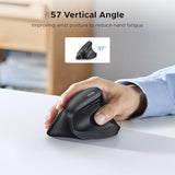 2.4G Mouse Wireless Vertical Ergonomic Mouse, Adjustable Dpi Office Cordless 6 Buttons, Computer Mouse With 1000/1600/2000/4000 Dpi For Windows/Mac Os Etc