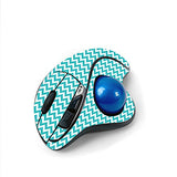 Mightyskins Skin For Logitech M570 Wireless Trackball Mouse - Turquoise Chevron | Protective, Durable, And Unique Vinyl Decal Wrap Cover | Easy To Apply, Remove, And Change Styles | Made In The Usa