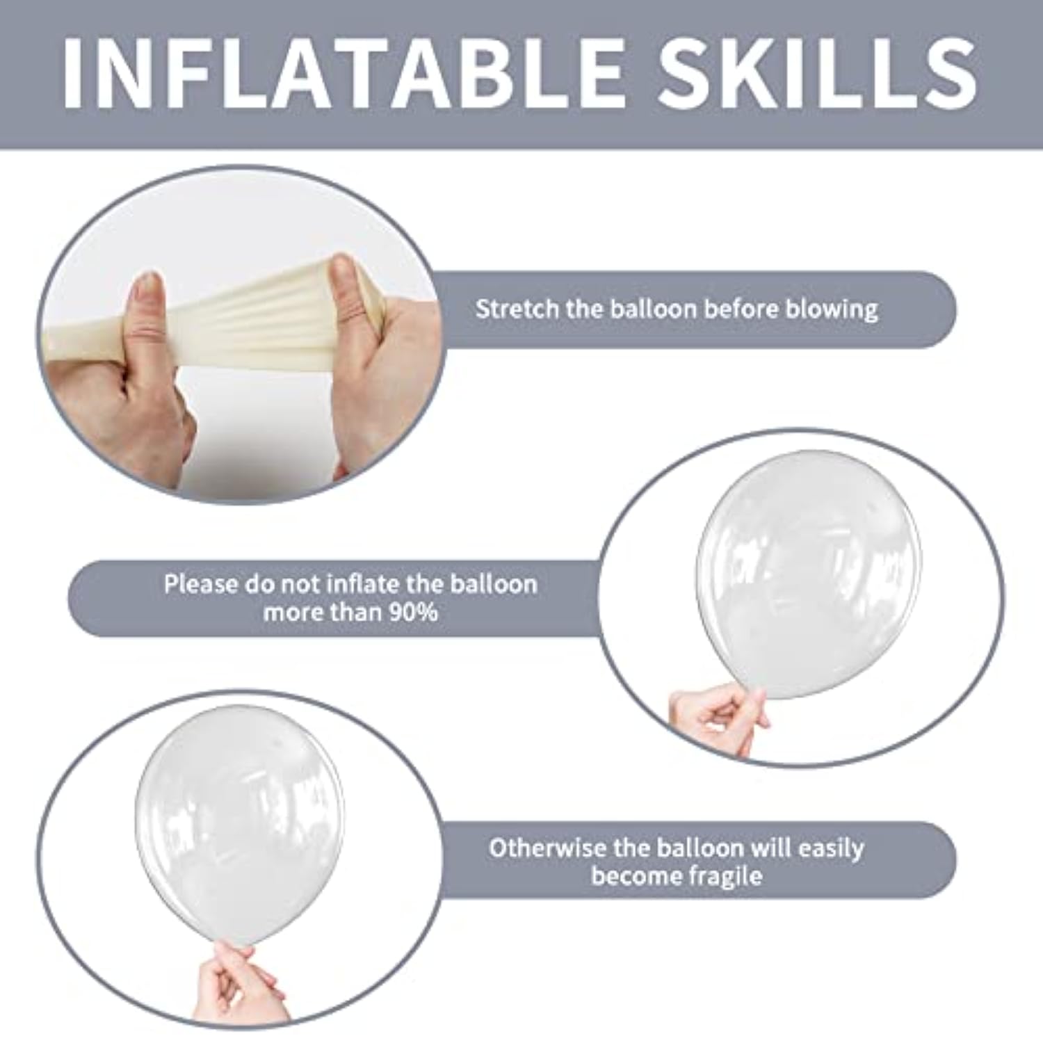 151PCS Clear Balloon Garland Kit – 18/12/10/5" Transparent Balloons for Party Decor