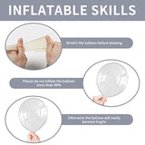 151PCS Clear Balloon Garland Kit – 18/12/10/5" Transparent Balloons for Party Decor
