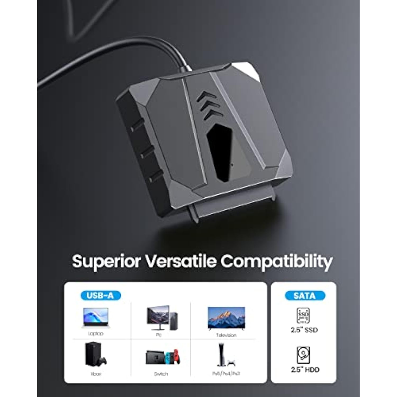 ORICO 3.5'' Hard Drive Enclosure SATA to USB C Adapter Cable,USB C 3.1 to SATA