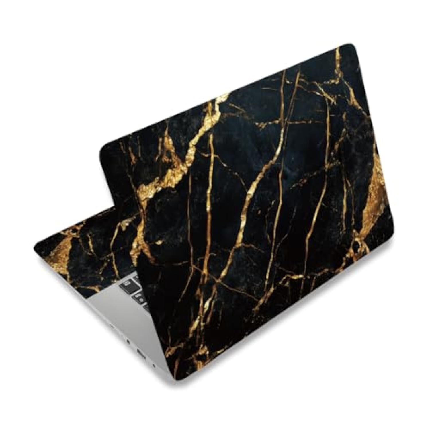 Black Gold Marble Laptop Skin Sticker Decals Fits 12" 13" 13.3" 14" 15 Inch Laptop Universal Removable Vinyl Notebook Art Protector Netbook Pc Cover Decal