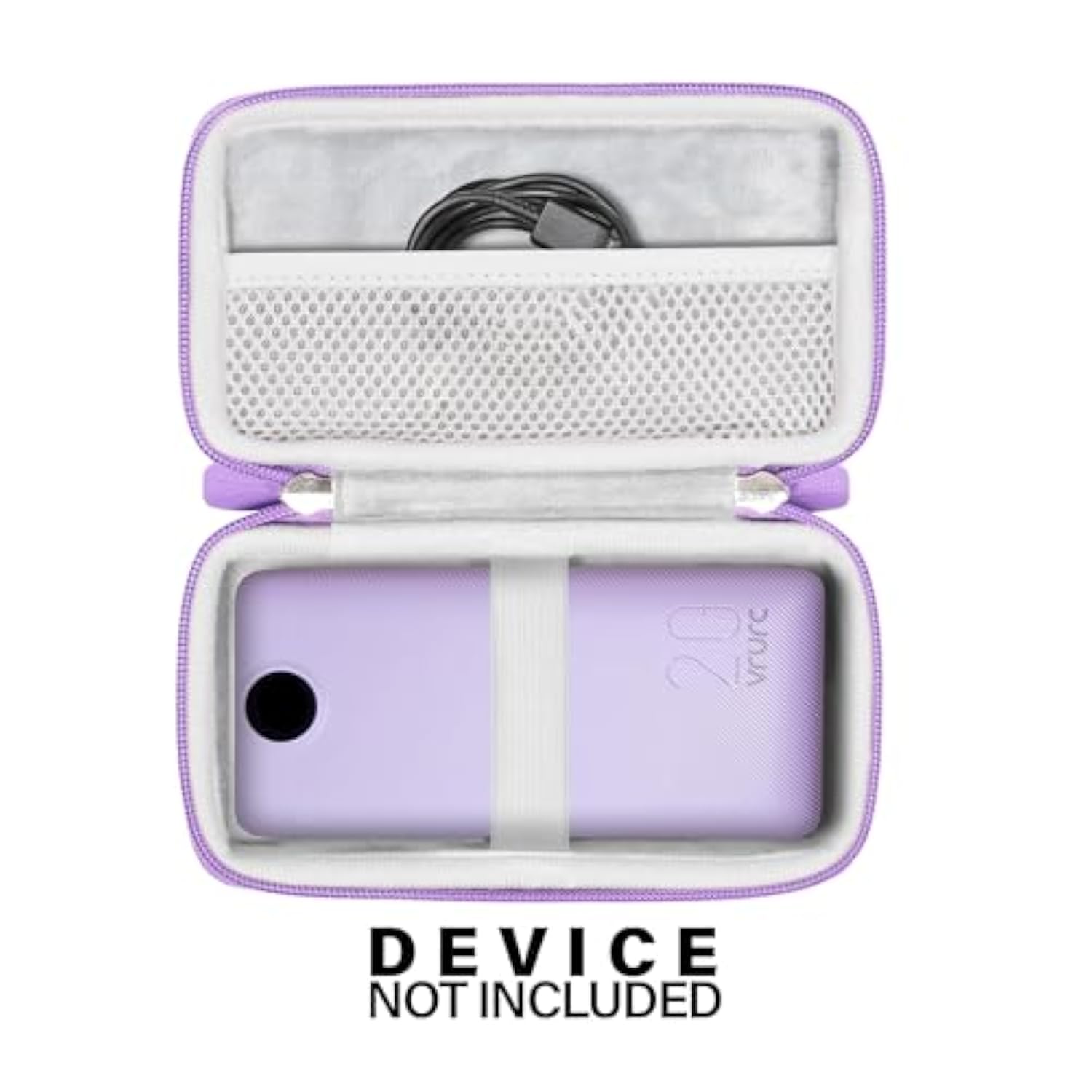 Case For Vrurc Portable Charger 20000Mah, Fast Charging Power Bank Usb C, Usb C Power Bank 10000Mah (Purple)