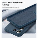 For Motorola Moto-G-5G-2025 Case:??????? ?????? ?? ??????????? With 2Pcs Screen Protector, Anti-Scratch Microfiber Lining, Full-Body Soft Liquid Silicone Phone Case For Moto G 5G 2025, Blue