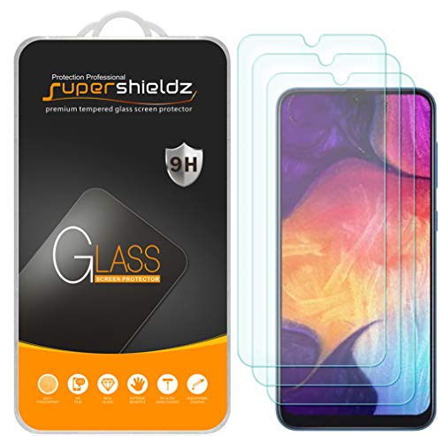 (3 Pack) Designed for Samsung Galaxy A50 Tempered Glass Screen Protector, Anti Scratch, Bubble Free