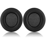 Replacement Memory Foam & Protein Leather Ear Cushion Pads Cover For Razer Kraken X, Kraken X Ultralight, Kraken X Lite Over-Ear Headphones Only - Oval (Black)