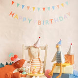 Meri Meri Mini Matchbox Happy Birthday Banner (Pack of 2), Reusable Party Decorations, 5' Birthday Party Banner with Excess Cord