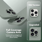 Magnetic For Iphone 15 Pro Max Case, Compatible With Magsafe, [Full Camera Protection][Screen Protector] Silicone Shockproof Protective Phone Case For Iphone 15 Pro Max 6.7", Calke Green