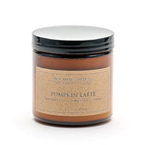 Pumpkin Latte Candle, Made With Soy Wax And Essential Oils, Warm Pumpkin Pie & Nutmeg Butter & Cinnamon Fragrance, 16 Oz.