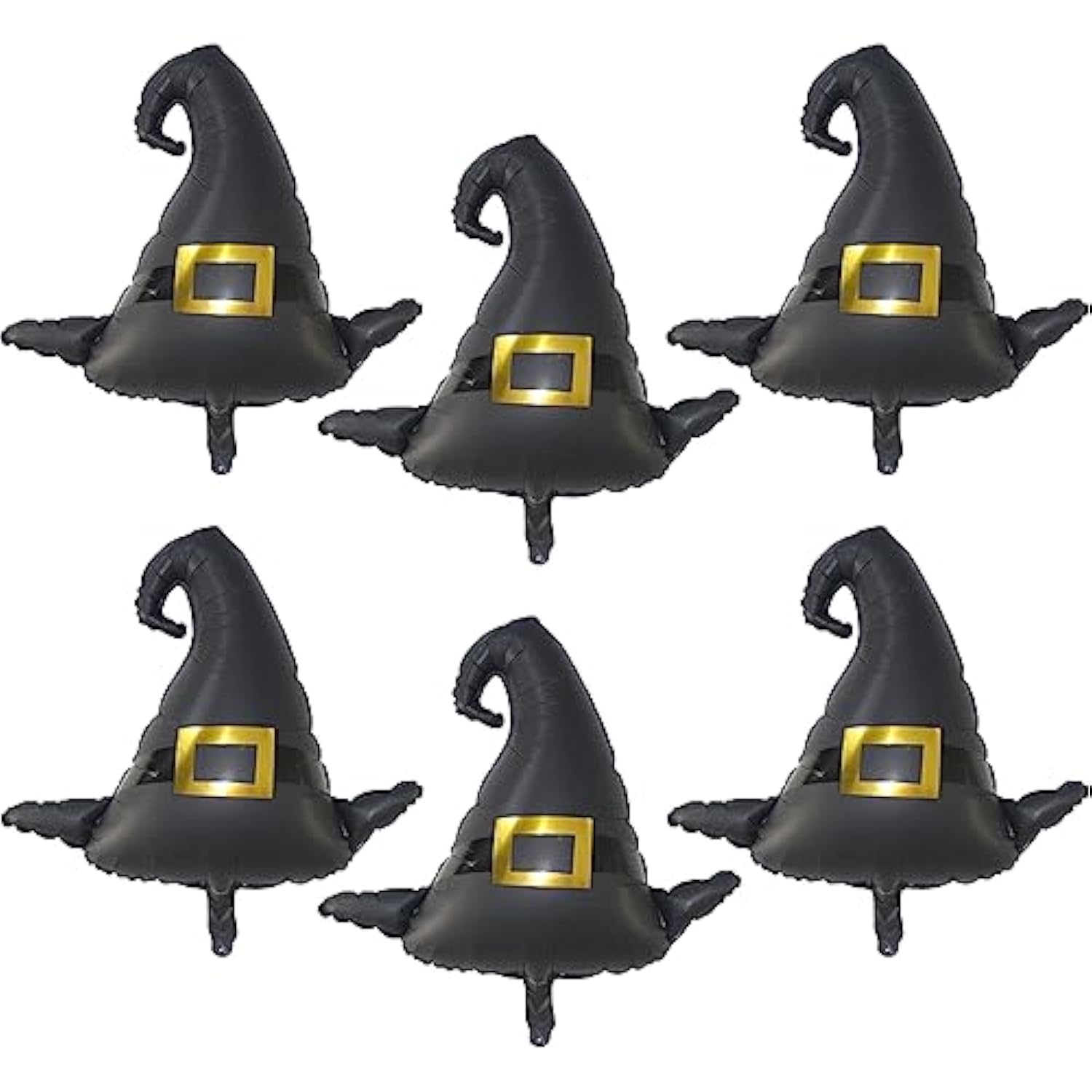 6pcs Jumbo Witch Hat Foil Balloons Halloween Party Decorations for Kids Birthday Props