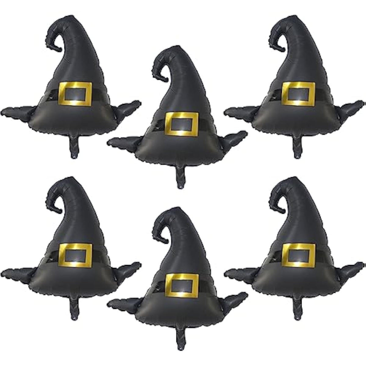 6pcs Jumbo Witch Hat Foil Balloons Halloween Party Decorations for Kids Birthday Props