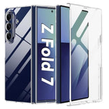 For Samsung Galaxy Z Fold 7 Clear Case With Screen Protector And Camera Protection,Slim Lightweight Anti Yellowing Scratch Resistant Protective Bumper Cover For Galaxy Z Fold 7 2025,Clear