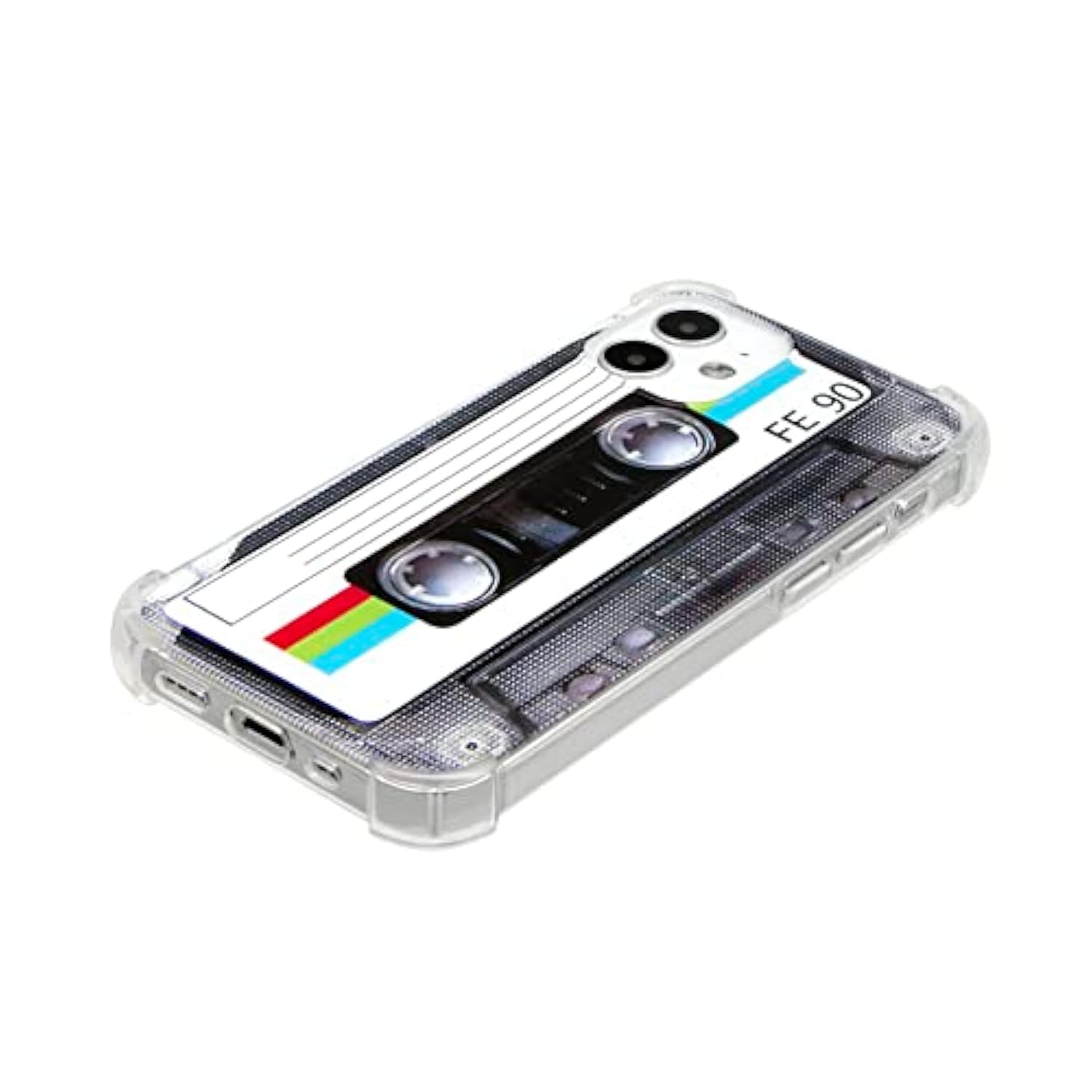 Case For Iphone 12 Mini Matte Finish Heavy Duty Soft Back Cover With Reinforced Corners Tpu Soft Bumper Retro Cassette Tape Case Compatible With Iphone 12 Mini