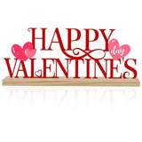 Metal Happy Valentine'S Day Sign, Valentines Day Decorations For Home, Party, Shelf, Mantel, Indoor, Valentine Heart Decor, Valentines Day Table Top Decoration (Valentine)