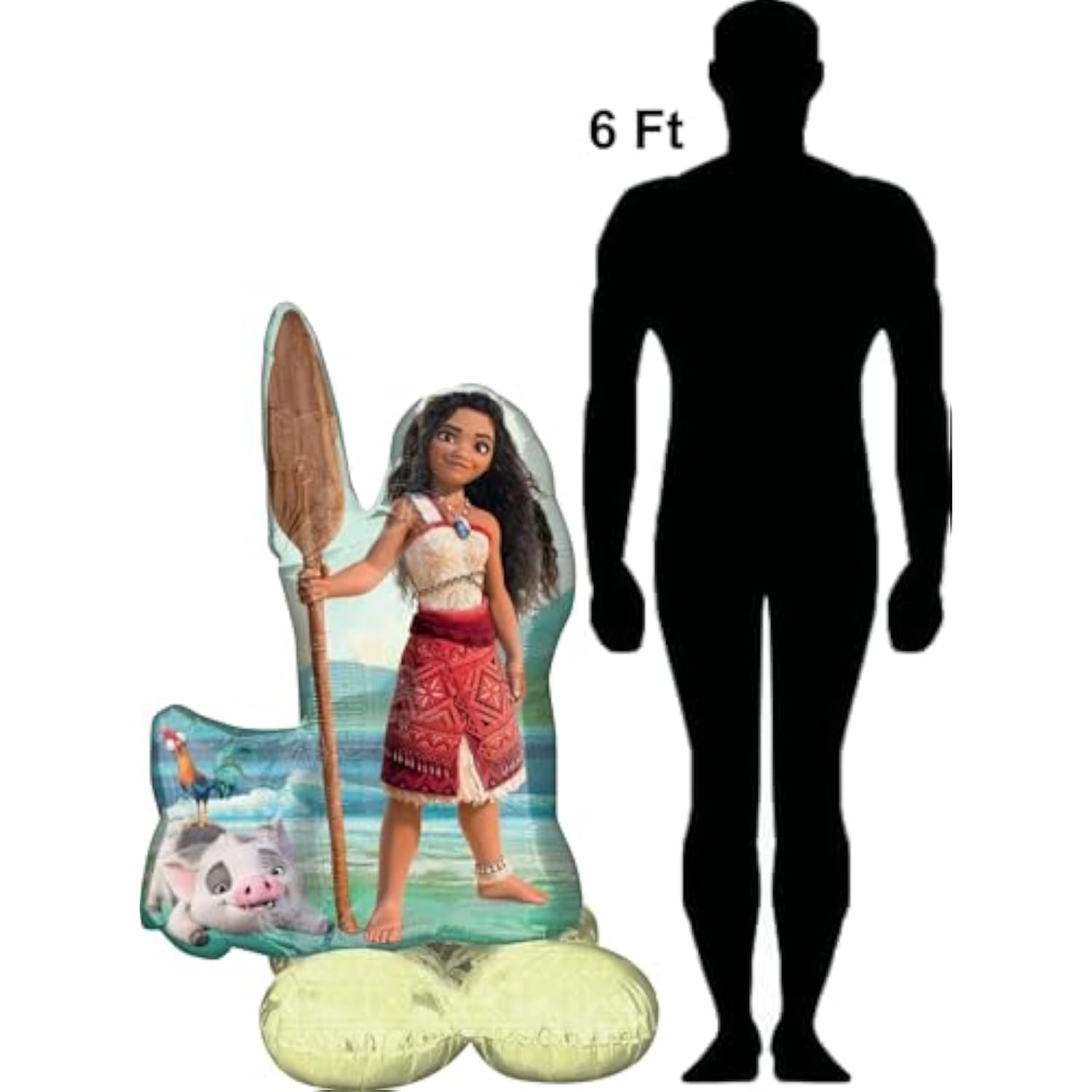 Moana's Birthday Party Supplies Airloonz and Foil Balloon Bouquet Decorations