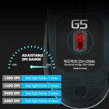 Silent Click Mouse, Gaming Mouse Wired, 6 Button, 4 Adjustable Dpi Upto 3200 Dpi, Rgb Lighting, Compatibility For Pc/Laptop/Mac, Wired Mouse Used For Games And Office (White)