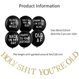 Holy Shit You'Re Old Banner Funny Abusive Old Age Birthday Party Balloons Over The Hill Birthday Decorations Retirement Birthday Decoration Humor Fun Gag Balloon For Old Adults