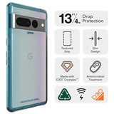 ZAGG Gear4 Milan Google Pixel 7 Pro Phone Case (Aurora), D30 Drop Protection up to 13ft / 4m, Wrks with Wireless Charging Systems, Lightweight and Transparent