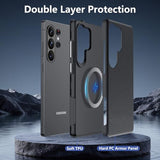 Magnetic for  Galaxy S26 Ultra Case [Compatible with Magsafe] Upgraded Dual-Layer Shockproof Protective with Anti-Slip Textured Back,
