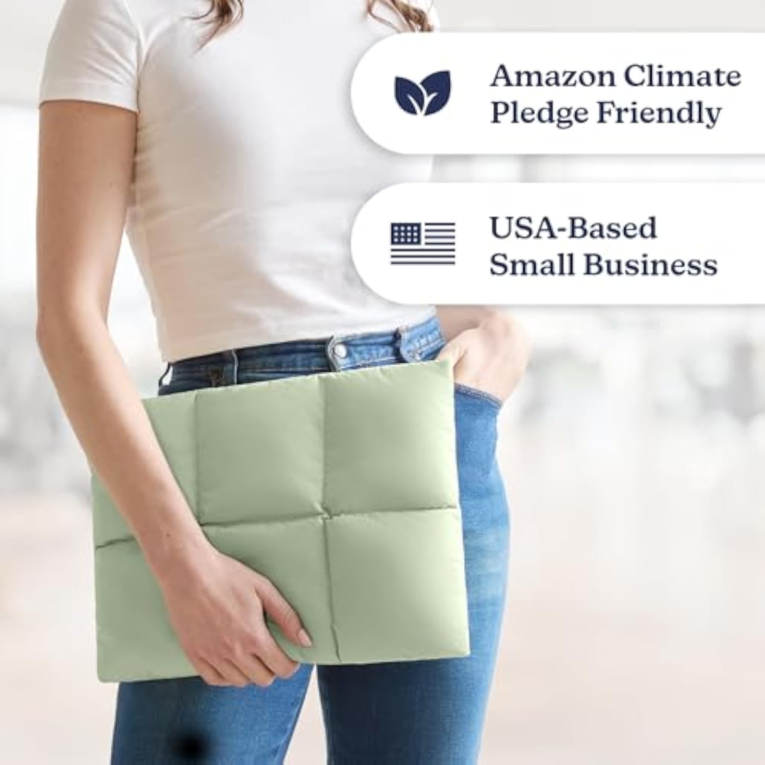 Puffy Laptop Sleeve Case, 13-14 Inch Laptop Sleeve Bag, Waterproof Fabric Laptop Case 13.3 Inch, Compatible With Macbook Air/Pro 13 / Pro 14