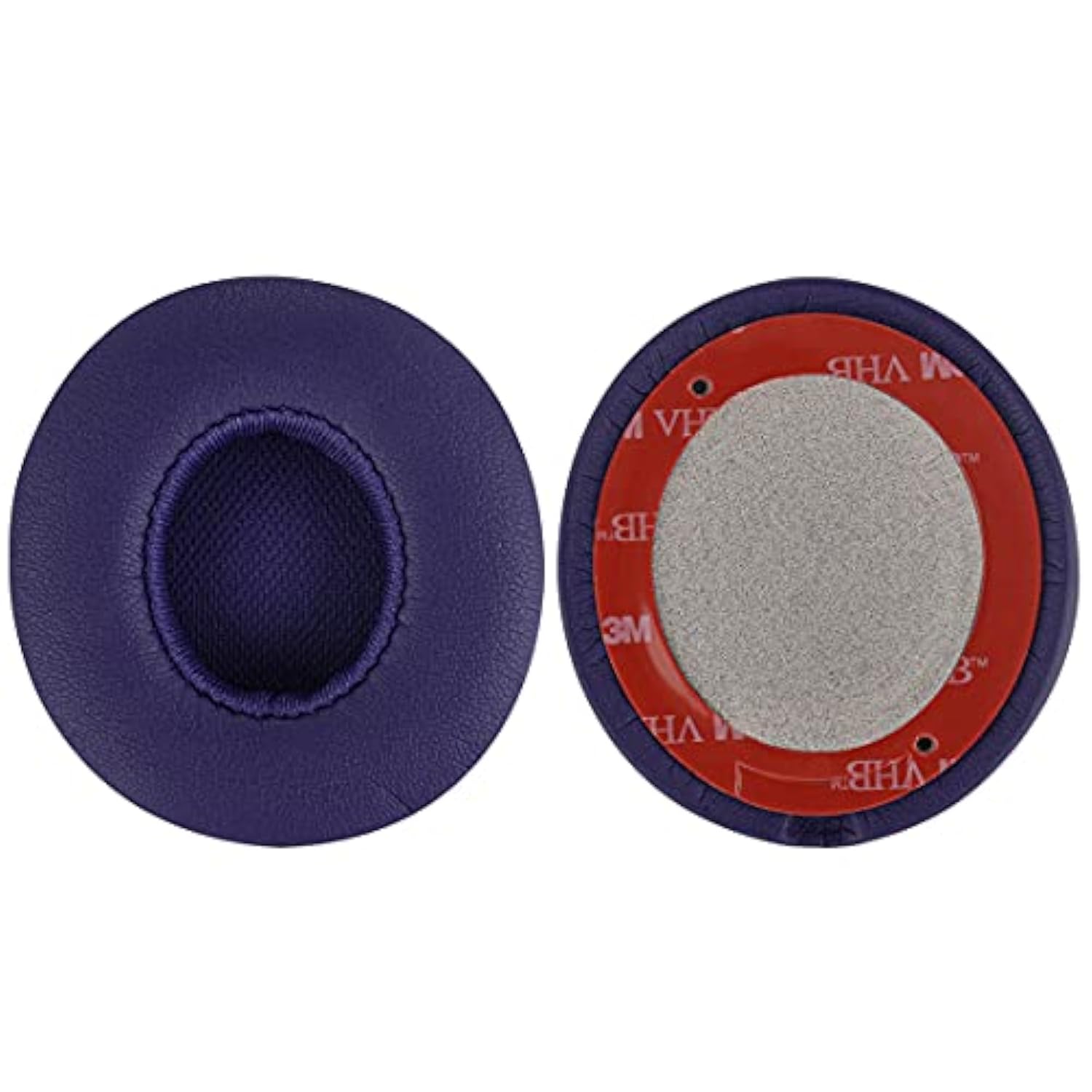 Geekria QuickFit Replacement Ear Pads for Beats Solo 2 (B0534) & Solo 3 (A1796) Wireless On-Ear Headphones, Ear Cushions (Pop Purple)
