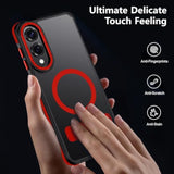 For Samsung Galaxy S25 Edge Case, [Compatible With Magsafe], Adjustable Kickstand,Military Grade Drop Tested, Translucent Matte Phone Case For Galaxy S25 Edge Case (Red)