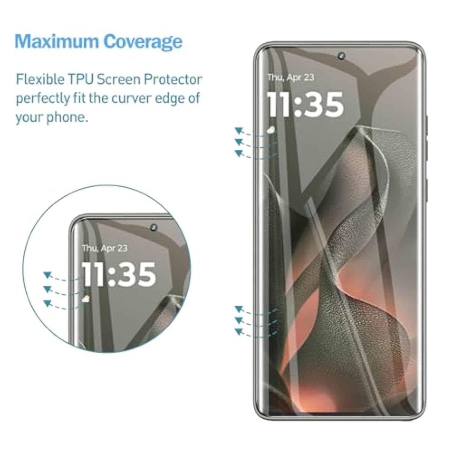 3 Pack For Motorola Moto Edge 2025 Screen Protector.Soft Tpu Film Not Glass With Mounting Tool.Full Coverage.Hd Clear.Bubble-Free.Support Fingerprint Unlock.Easy Installation
