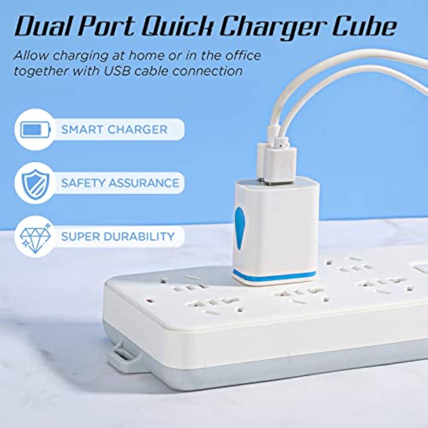 12 Pcs Usb Charger Block Bulk Charger Adapter Cube 2.1A Fast Usb Plugs For Wall Outlet Travel Adapter Most Smartphones And Tablets, Colorful