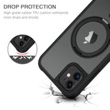 For Iphone 11 Phone Case, Iphone 11 Magnetic Case [Compatible With Magsafe] Rotatable Ring Holder Kickstand Design Shockproof Women Men Girl Boy Protective Cover For Iphone 11 6.1 2019, Black