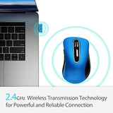 2.4G Portable Wireless Mouse, 1200 Dpi Mobile Optical Cordless Mice With Usb R