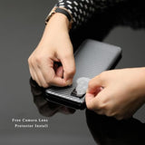 Screen Protector For Xiaomi 10T/10T Pro,With 2Pcs Tempered Glass,1Pc Camera Lens Protector,1Pc Backing Carbon Fiber Film [Fingerprint Reader,Easy To Install]