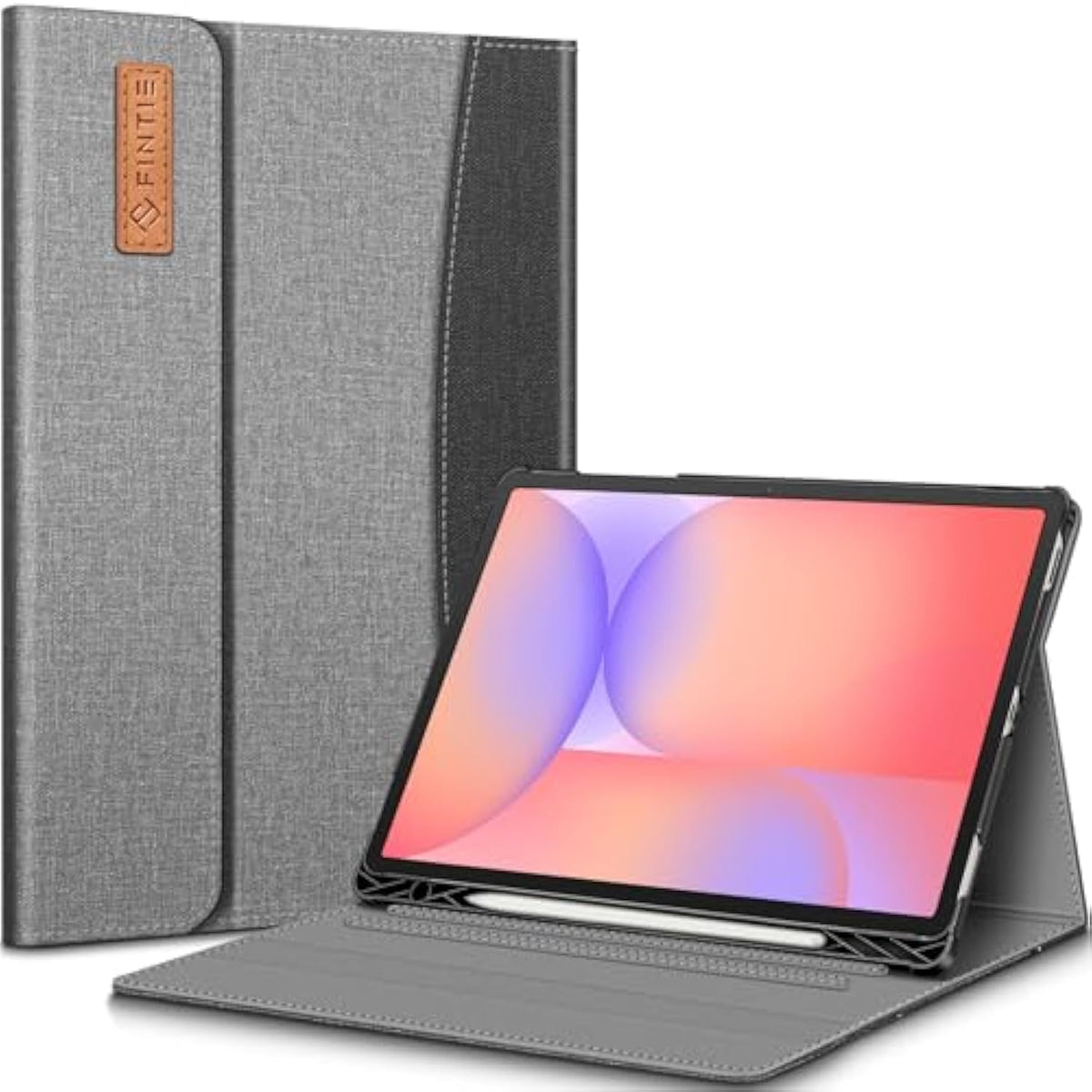 Fintie Case For Samsung Galaxy Tab S10 Fe/ S9 Fe 5G 10.9 Inch/Tab S9 11 Inch With Builtin S Pen Holder, Multiple Angle Portfolio Business Cover With Pocket Auto Sleep/Wake, Gray