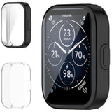 [2 Pack] Screen Protector Compatible With Moto Watch 70 Case, Soft Tpu Plated Case All-Around Protective Screen Full Cover Bumper Compatible For Moto Watch 70 Smart Watch