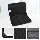 MOSISO 15-16 inch Laptop Hard Case, 15.6 inch Waterproof Shockproof Computer Bag Compatible with MacBook HP Dell, Mechanical Geometric EVA Carrying Sleeve Laptop Case Hard Shell with Handle, Black