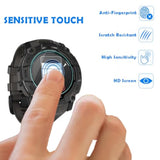 Watch Screen Protector + Watch Case Cover For Garmin Instinct 3 45Mm, [3-Packs] Tempered Glass Film & Soft Tpu Bumper, Anti-Scratch, Bubble-Free, Hd Clear, Shockproof Protection (Black)