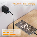 30W Usb C Fast Charger For Google Pixel 9 Pro Xl/9/8 Pro/8/7 Pro/7/6A/6 Pro/6/5A/5/4, 2-Pack 30 Watts Block Rapid Charging Power Adapter With 6.6Ft Type C Charging Cable