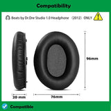 Original Headphone Ear Pads Headset Replacement Earpads Compatible With Beats By Dr.Dre Studio 1.0 Headphone
