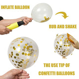 62Pcs Gold Navy Blue Balloons Kit - 12 Inches Gold Blue Party Decoration Balloons For Graduation Baby Shower Birthday Party Decorations Favors