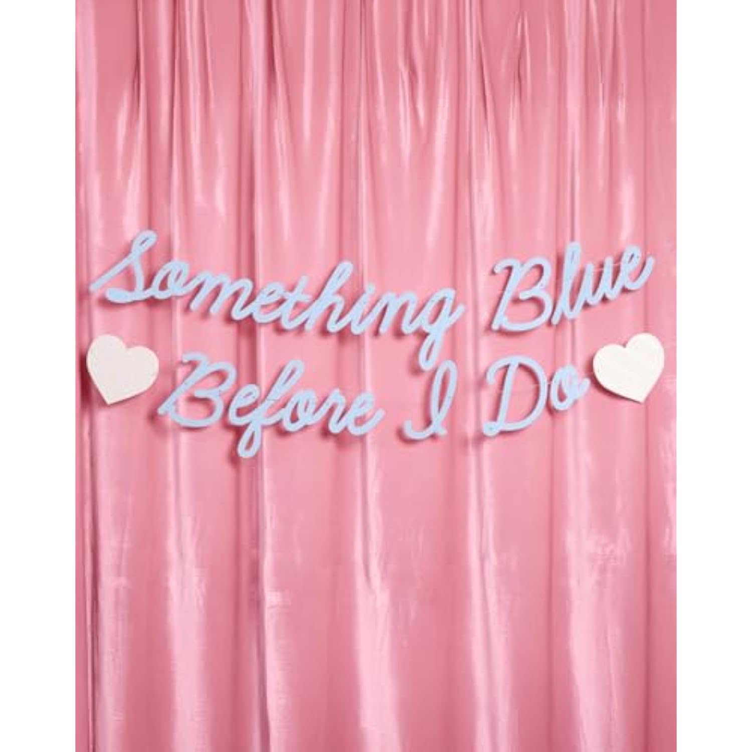 Something Blue Before I Do Banner Matte Blue 5.5Ft Bachelorette Engagement Decor