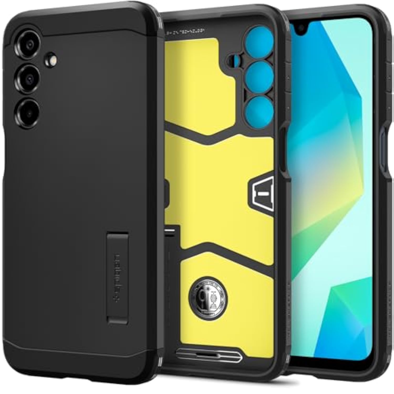 Spigen Tough Armor Designed for Galaxy A16 5g Case (2024) [Kickstand] [Military-Grade Protection] - Black