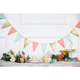 Triangle Banner Decoration Glitter Golden Pennant Decorations Anniversary Supplies Paper Garland For Baby Shower Birthday Party Nursery Decorations 10 Feet 15 Pcs