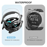 [2+4] Pack For Samsung Galaxy Watch Fe/Galaxy Watch 5/Galaxy Watch 4 40Mm Screen Protector Case, Hard Pc Protective Bumper Shell + Antifog Tempered Glass Film, Waterproof Face Cover Set